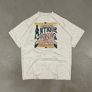 Vintage 1993 Genuine Antique Person Retro Causal Essential Tee T-Shirt Size XL